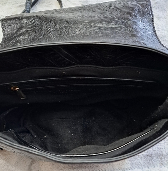 INC Concepts Black Maraa Ring Saddle Bag - Picture 5 of 7